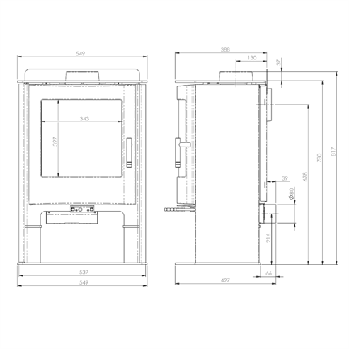 Picture of Churchill 5 Convection Logstore DC