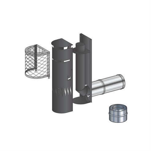 Picture for category Gas Flue Kit 2 - Snorkel Terminal