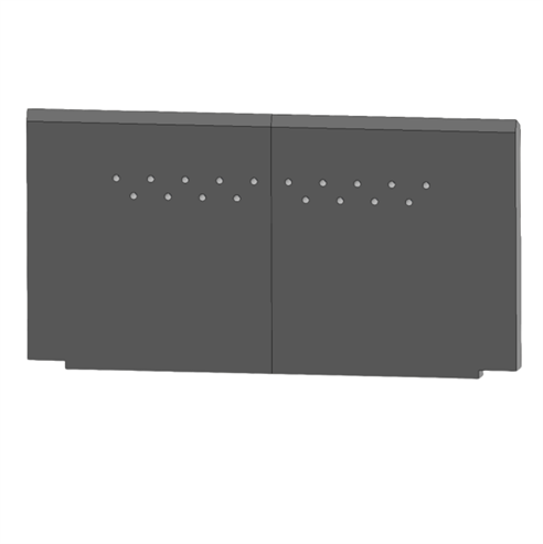 Picture of Ashcott Wide V2 - Brick Rear Pair
